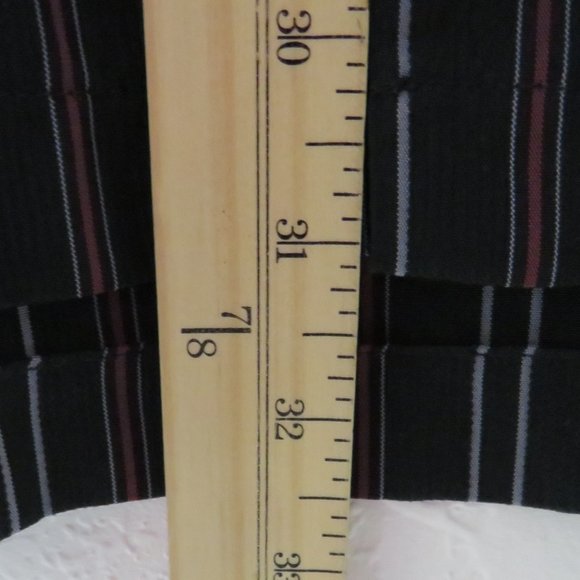 Haggar* Men's Short Sleeve Button Down Straight Hem Pocket Stripe Shirt~Size XXL - Picture 7 of 10